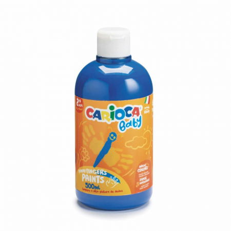 Pictură cu degetele, Vopsea Baby Finger Paint - Acuarele si vopsea Tempera Baby Finger Paint la borcan de 500 ml.