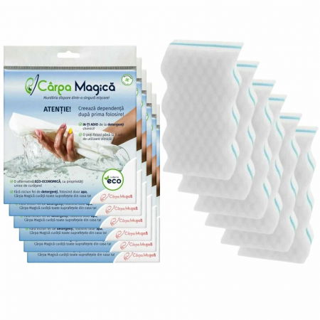 Produse curatare bucatarie - Pachet 6 x Carpa Magica si 6 x Burete Magic