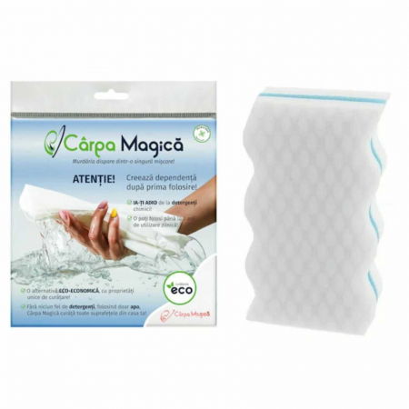 Produse curatare bucatarie - Pachet Burete Magic si Carpa Magica, puterea dubla pentru o casa impecabila