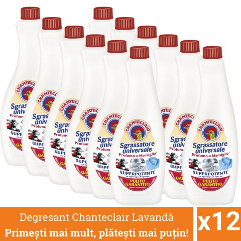 Produse curatare bucatarie - Pachet promo 12 x Chanteclair Degresant Universal cu Marsiglia, Rezerva, 7200 ml, Sgrassatore
