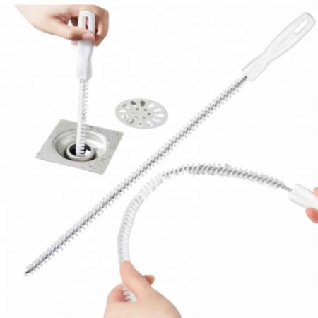 Produse curatare bucatarie - Perie Spriala pentru Desfundat Tevi si Chiuveta, 45 cm - Micostore.ro