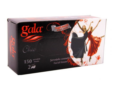 Produse curatare bucatarie - Șervețele faciale la cutie 150 buc/cut 2 straturi Gala