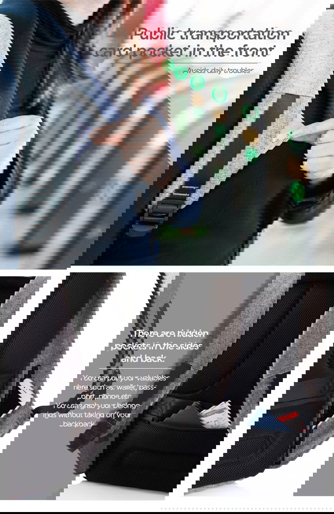 buzunar bobby rucsac antifurt