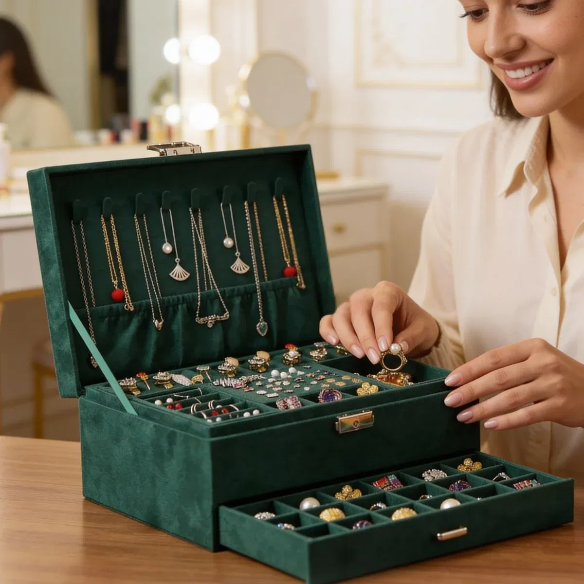 cutie-bijuterii-verde-smarald-cadou-femei-50-ani