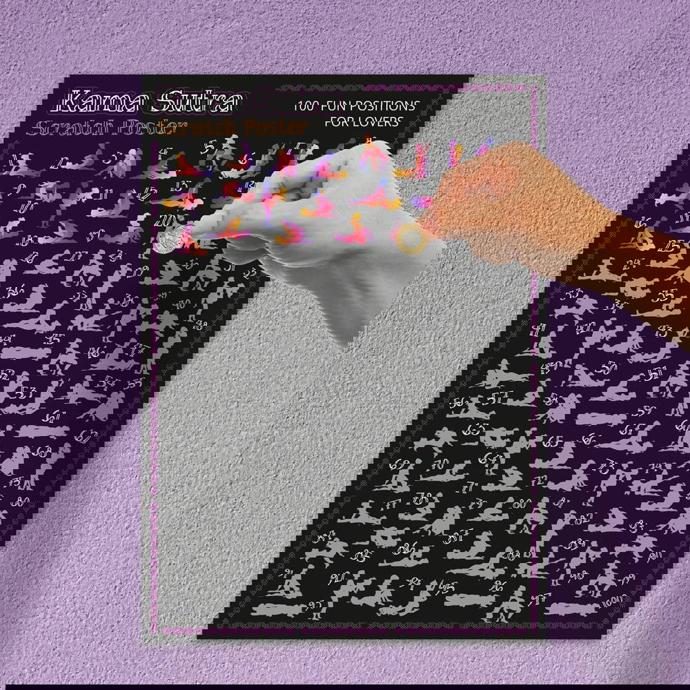 Poster razuibil 100 pozitii Kama Sutra Fun Positions