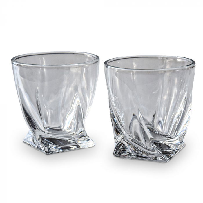 Set cadou decantor Twisted Shape cu 2 pahare [7]