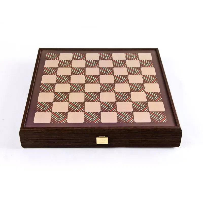 4 in 1 Joc de table joc de sah Ludo si Snakes Caseta 34x34cm Design Retro [10]