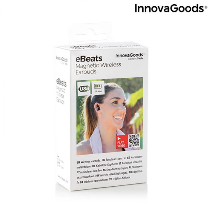 Casti wireless Ebeats cu incarcare magnetica [9]