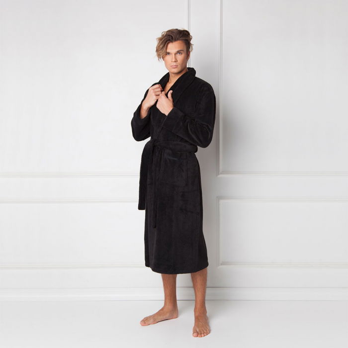 Halat de baie barbati, Fernand negru [2]