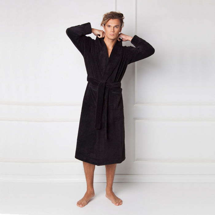 Halat de baie barbati, Fernand negru [3]