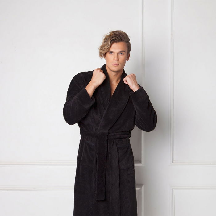 Halat de baie barbati, Fernand negru [4]