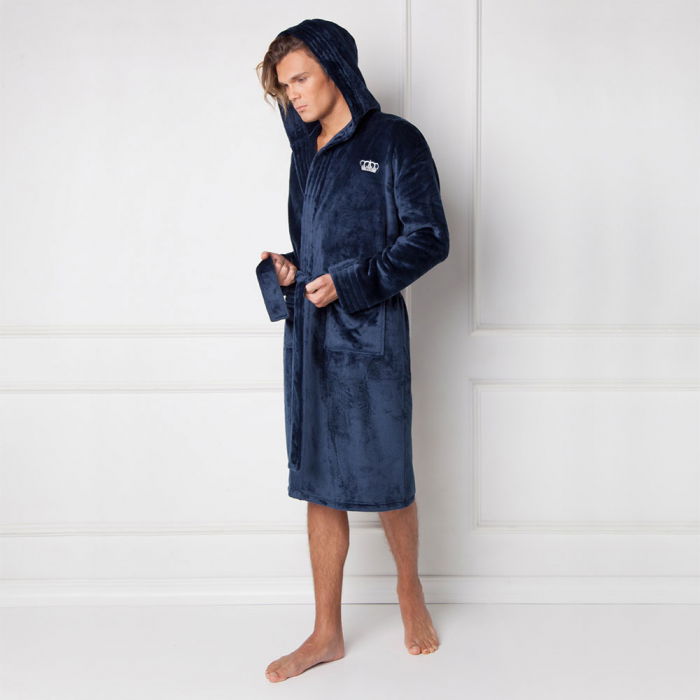 Halat de baie barbati, William albastru [2]