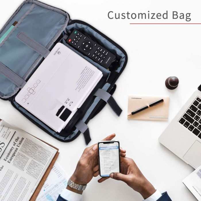 Mini Videoproiector LED Vankyo Leisure 3, 3600 Lumeni, Geanta transport si Telecomanda [3]