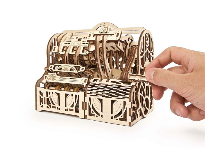 Puzzle 3D Casa de marcat din lemn Ugears [3]