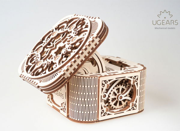 Puzzle 3D Cufar Comori - Model Mecanic din Lemn Ugears [14]