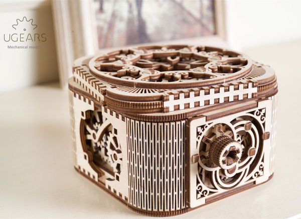 Puzzle 3D Cufar Comori - Model Mecanic din Lemn Ugears [13]