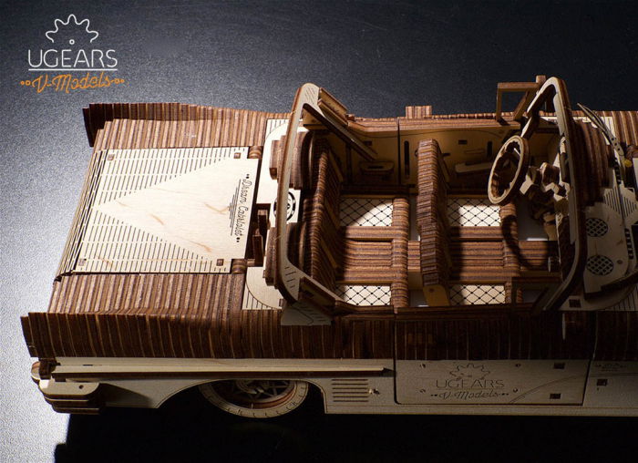 Puzzle 3D Dream Cabriolet VM-05 din lemn Ugears [15]