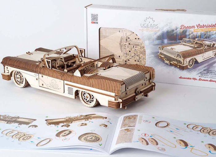 Puzzle 3D Dream Cabriolet VM-05 din lemn Ugears [20]