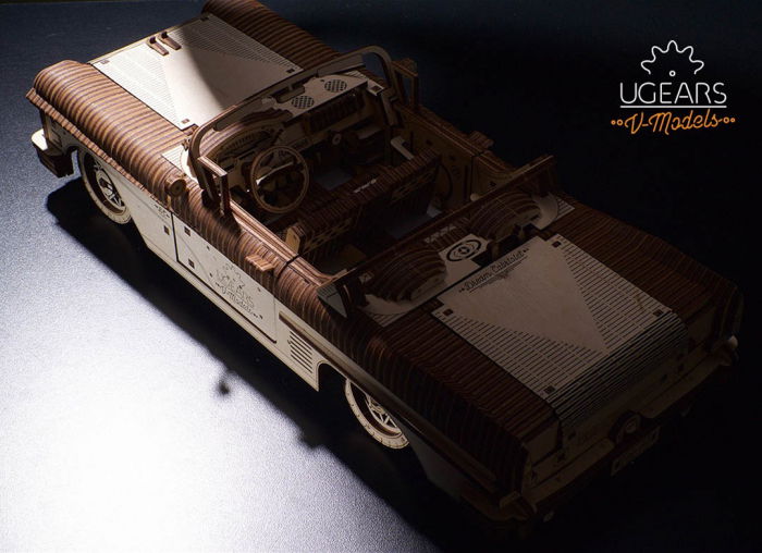 Puzzle 3D Dream Cabriolet VM-05 din lemn Ugears [12]