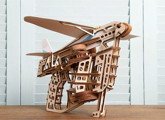Puzzle 3D Flight Starter din lemn Ugears [6]