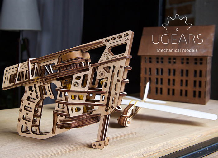 Puzzle 3D Flight Starter din lemn Ugears [7]