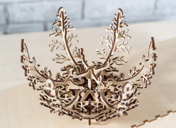 Puzzle 3D Floare din Lemn Ugears [7]