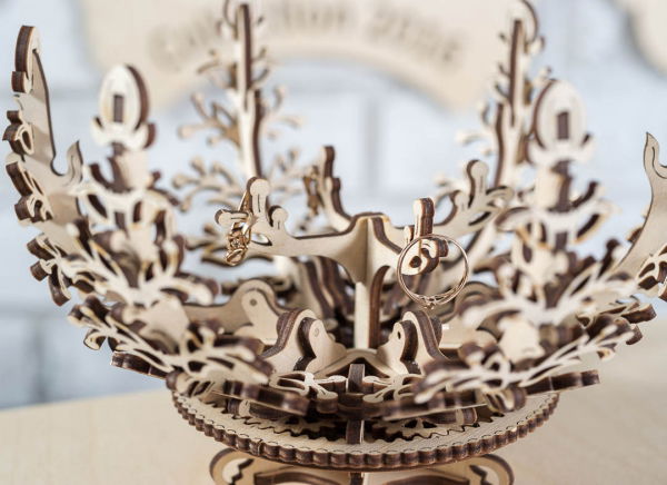 Puzzle 3D Floare din Lemn Ugears [10]