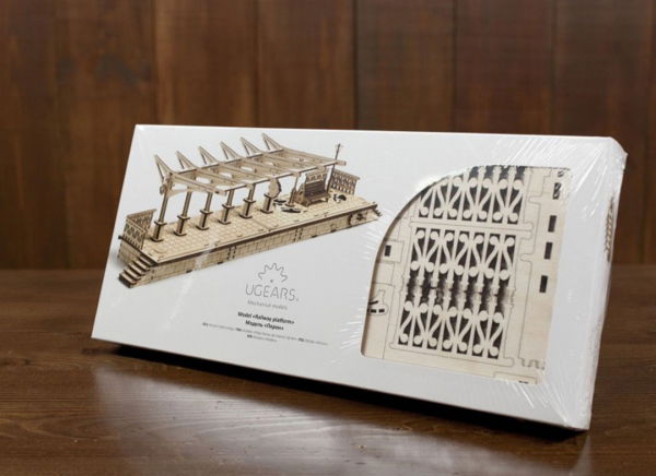 Puzzle 3D Gara din Lemn Ugears [8]