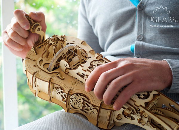 Puzzle 3D Instrument Muzical - Vioara din Lemn Ugears [8]