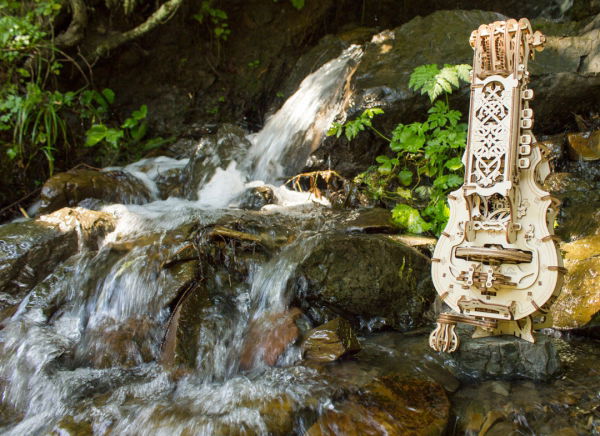 Puzzle 3D Instrument Muzical - Vioara din Lemn Ugears [10]