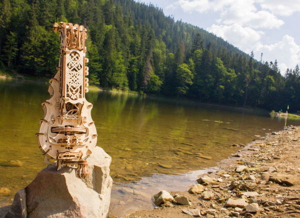 Puzzle 3D Instrument Muzical - Vioara din Lemn Ugears [14]