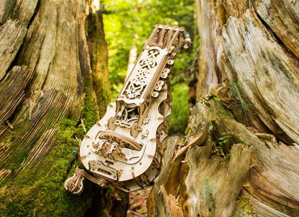 Puzzle 3D Instrument Muzical - Vioara din Lemn Ugears [15]