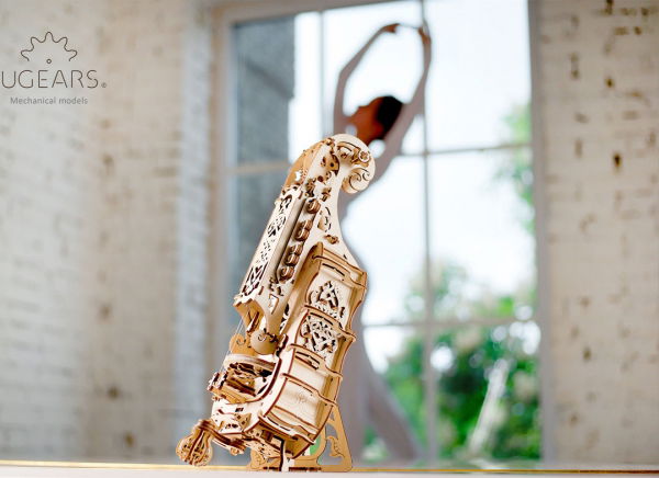 Puzzle 3D Instrument Muzical - Vioara din Lemn Ugears [7]