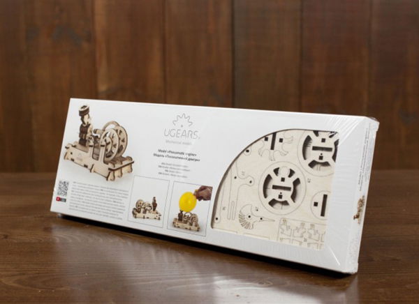 Puzzle 3D Motor Pneumatic din Lemn Ugears [12]