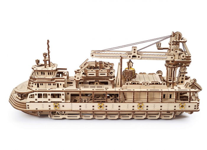 Puzzle 3D Nava de cercetare din lemn Ugears [14]