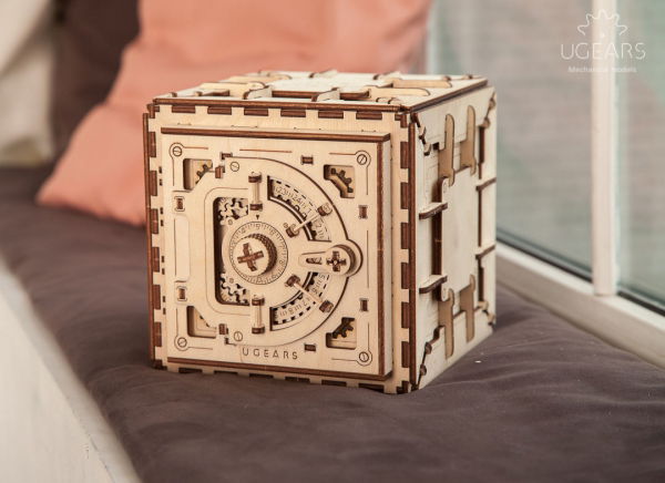 Puzzle 3D Seif din Lemn Ugears [3]