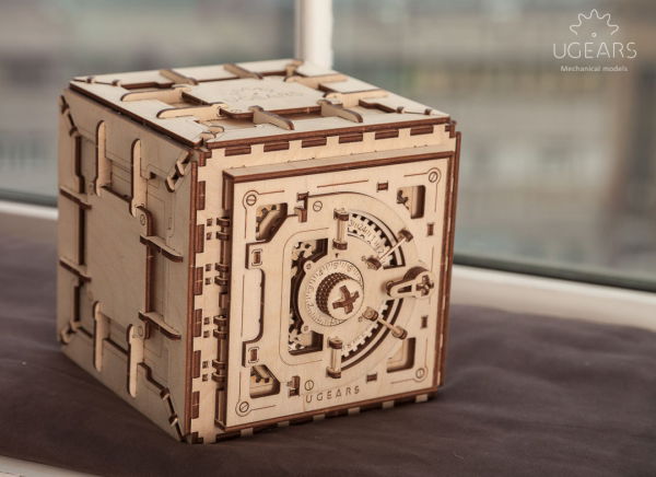Puzzle 3D Seif din Lemn Ugears [8]