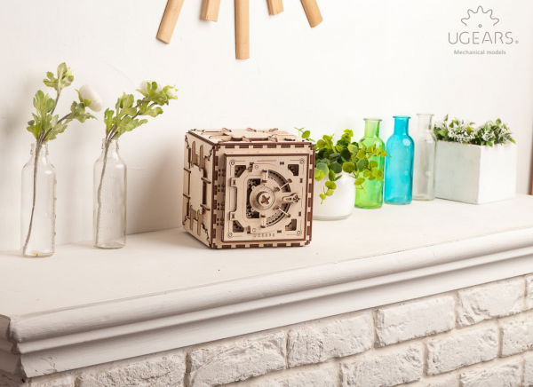 Puzzle 3D Seif din Lemn Ugears [9]