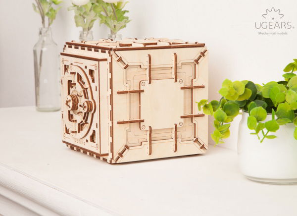 Puzzle 3D Seif din Lemn Ugears [10]