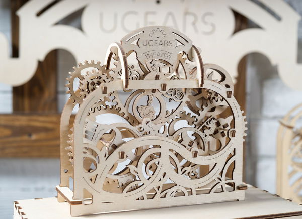 Puzzle 3D Teatru Mecanic din Lemn Ugears [3]