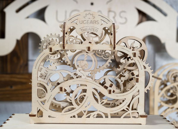 Puzzle 3D Teatru Mecanic din Lemn Ugears [4]