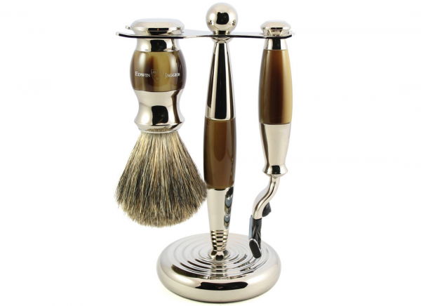 Set cadou barbati pentru barbierit 3 piese Light Horn Mach3, Edwin Jagger [5]