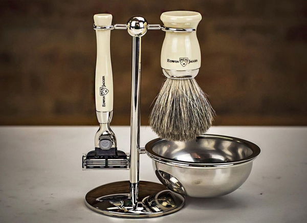 Set cadou barbati pentru barbierit 4 piese Ebony Fit, Edwin Jagger [1]