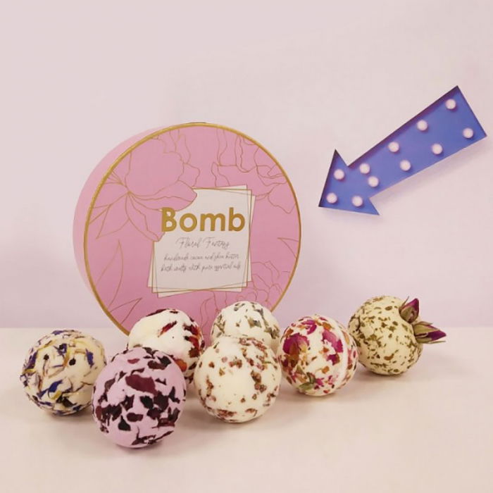 Set cadou sare de baie 7 arome Floral Fantasy, Bomb Cosmetics [4]