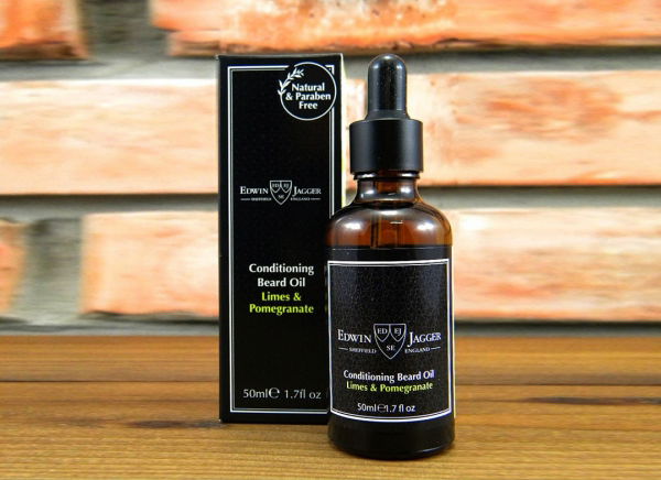 Ulei pentru ingrijire barba Limes & Pomegranate, Edwin Jagger [5]
