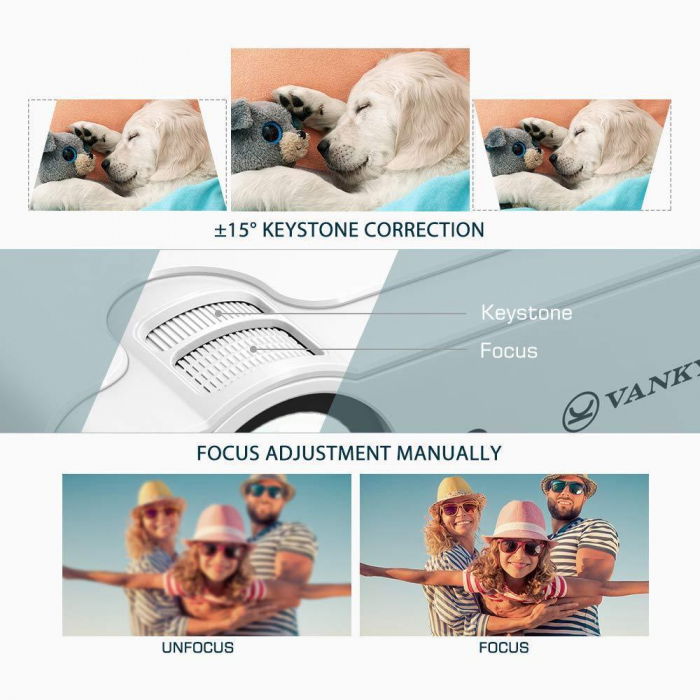 Videoproiector LED Vankyo Leisure 430, 4000 Lumeni, Geanta transport si telecomanda [5]