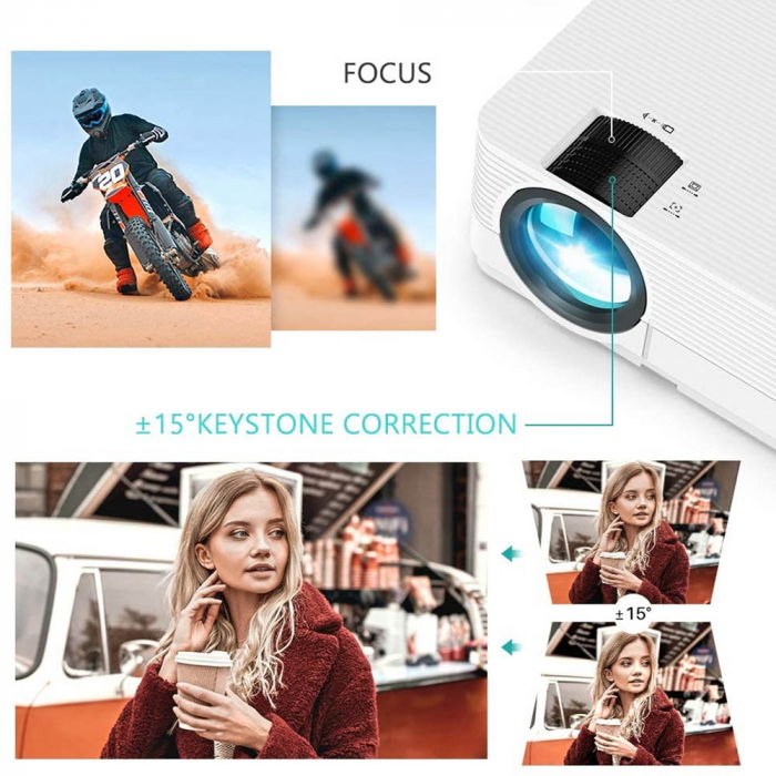 Videoproiector LED Vankyo Leisure 470, 4000 Lumeni, Geanta transport si telecomanda [7]