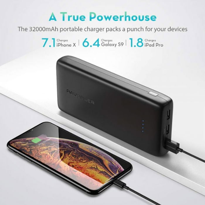 Acumulator extern RavPower RP-PB064, 32000mAh, iSmart [2]