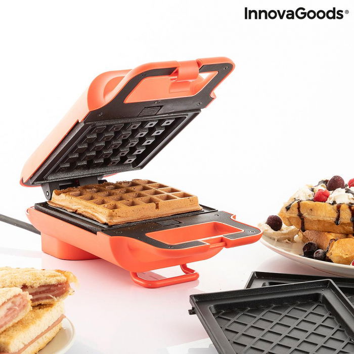 Aparat 2 in 1 Sandwich maker si Wafe, Breakfast kit [8]