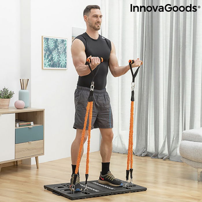 Aparat fitness multifunctional, cu ghid exercitii si geanta voiaj [3]